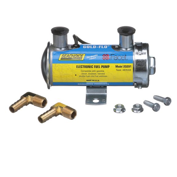 Seachoice 20291 Gold-Flo High Performance Electronic 45 GPH Fuel Pump Kit 8.0-6.5 PSI