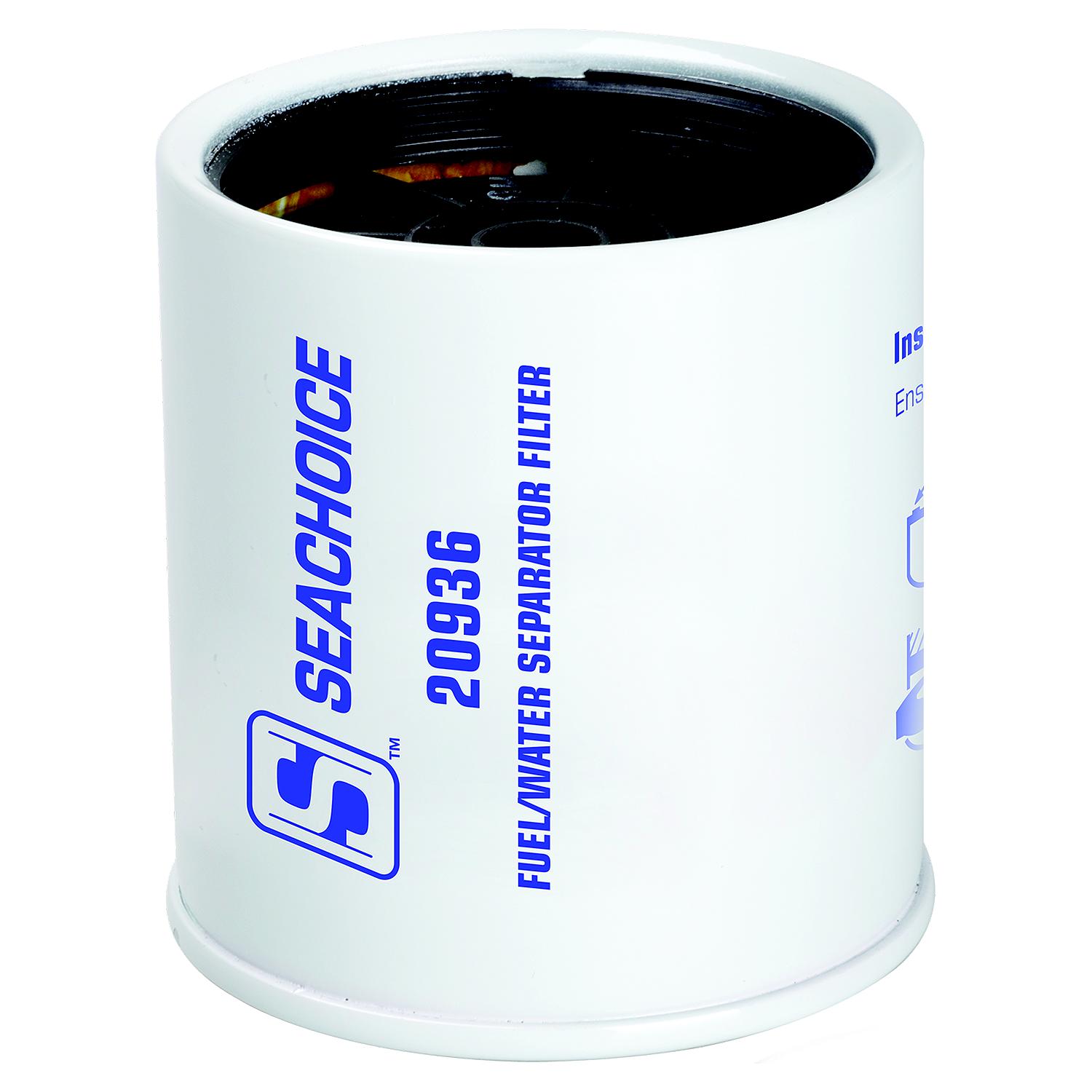 SEACHOICE 21101 Filtro Carburante Per Barche - Porta Filtro Gasolio Con Raccordo Da 1/4 Di Pollice (6,35 Mm)