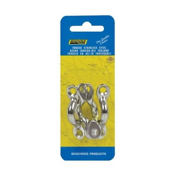 Seachoice 28811 1.75 in. Stainless Steel Eye Straps 4 per Card