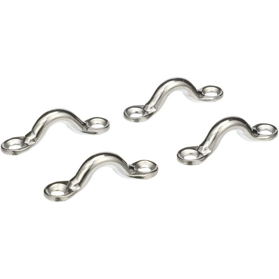 Seachoice 28811 3/8-Inch Forged Stainless Steel Eye Straps - 4 Pack