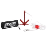 Seachoice 3.5 lb. Grapnel Anchor Kit For Boats 5 to 12\' (Includes Anchor, 1/4" x 25\' Line, Adjustable Buoy, S/S Hook and Storage Bag)