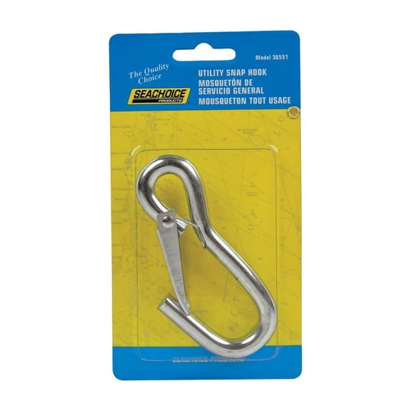 Seachoice 36551 4.25 in. Zinc Plated Utility Snap Hook