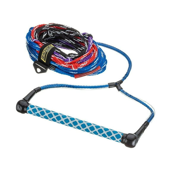 Seachoice 4-Section Wakeboard Rope, 75 Ft. Long, 15 In. Handle w/ Textured EVA Grip