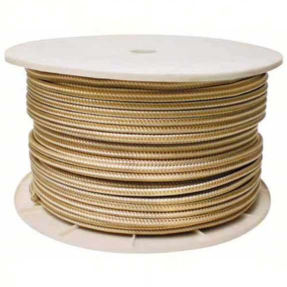 Seachoice 40160 Gold/White Double Braid, 3/8" x 600'