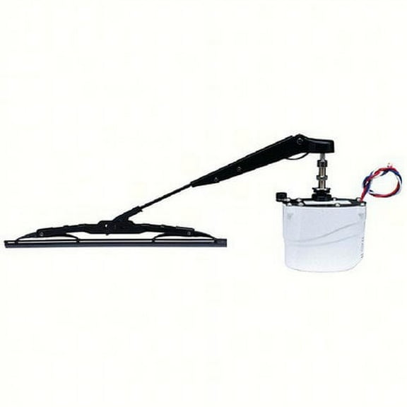 SeaChoice 41811 Frame Mounting Style Windshield Wiper Kit with 80 to 110 Degree Adjustable Sweep