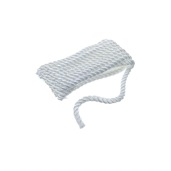 Seachoice 42501 High Quality Dock Rope for Boating - 3-Strand Twisted Nylon Dock Line, ⅜-Inch x 10 Feet, White