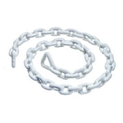 Seachoice 44441 White PVC Coated Galvanized Anchor Lead Chain 5/16" x 5'