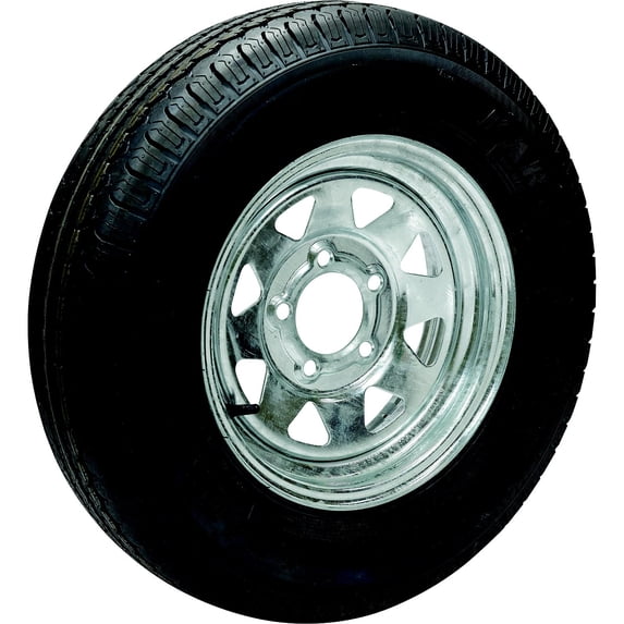 Seachoice 53431 ST225/75R15D/6H KR35 15" Galvanized Spoke, 6 Lug Radial Tire & Wheel Assembly