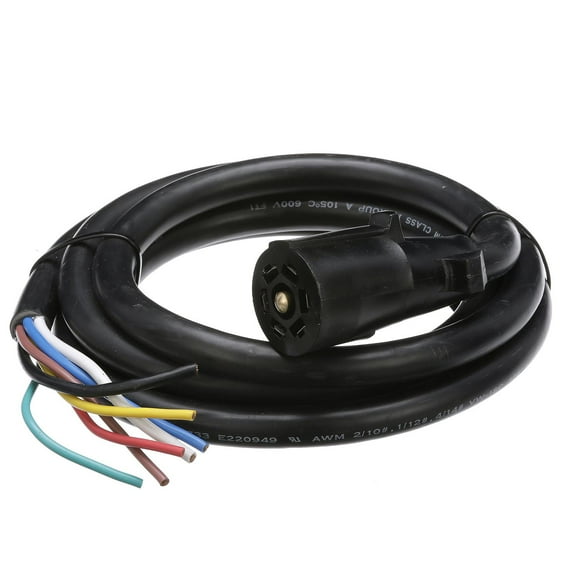Seachoice 58111 7-Way Trailer Wiring 8' Cable With 7-Way Molded Connector
