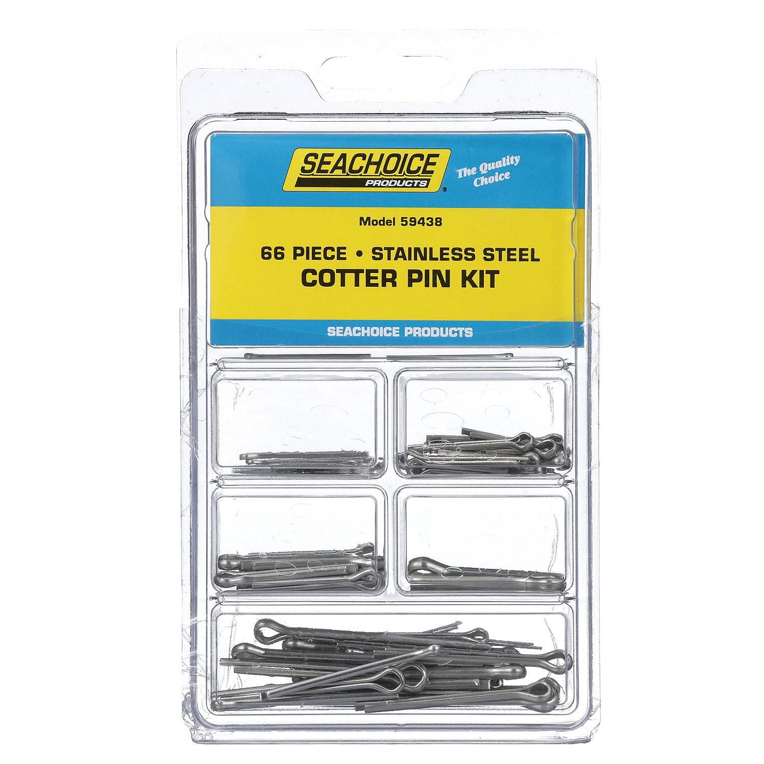 Seachoice 59438 Stainless Steel 66 Piece Cotter Pin Kit