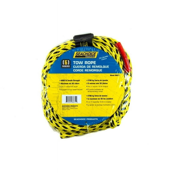 Seachoice Heavy Duty Tow Rope, 6,000 Lb. Tensile Strength, 60 Ft.