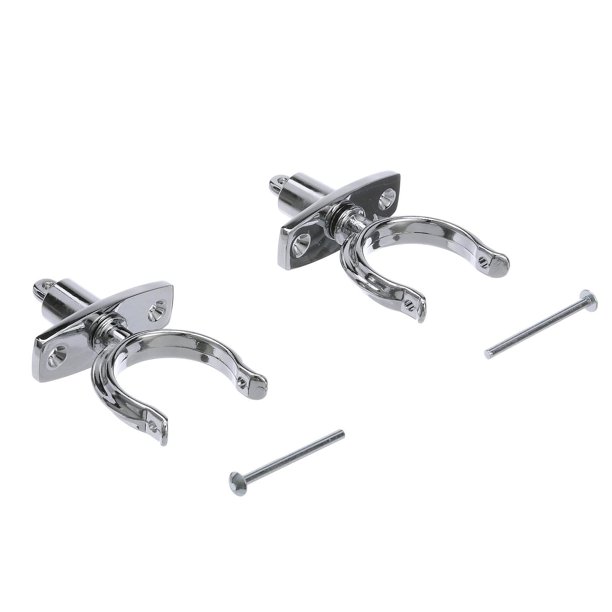 Two Course Rowlock Seachoice 70401 Top-Mount Rowlock Set, Chrome-Plated Zinc, Includes 2 ...