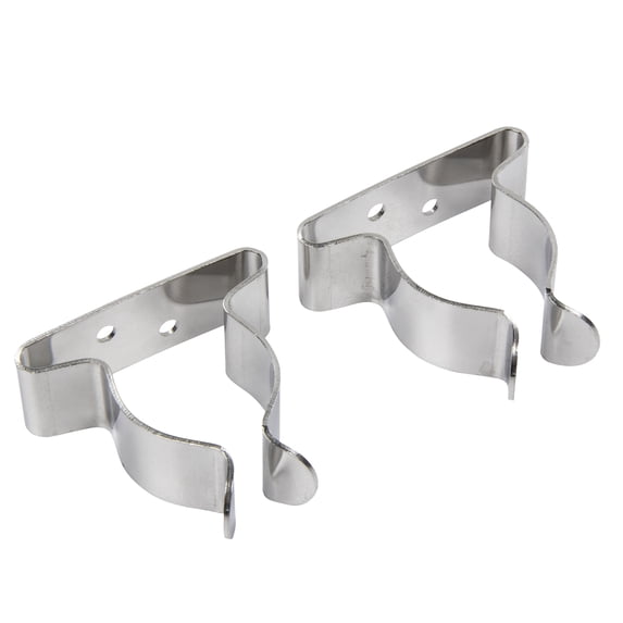 Seachoice 72031 Spring Clamps – Pack of 2 – Polished Stainless Steel – 1 to 1-3/4 Inch Size