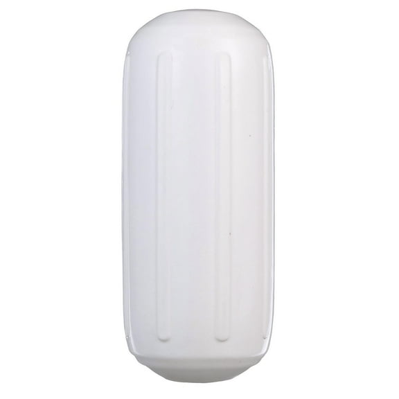 Seachoice 79111 6" x 15" Center Hole Ribbed Fender with 5/8" Eye for 20'-25' Boat Sizes