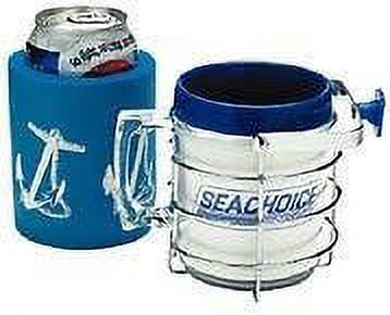 Seachoice Boat Drink Holder - Chrome Plated Brass Thermal Insulator Cup Holder With Gimbaled Mount