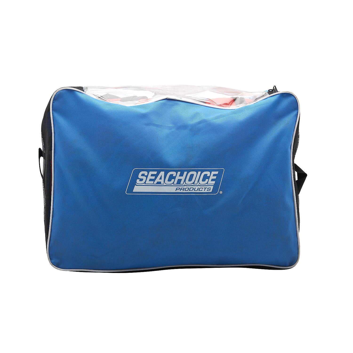 Seachoice 85517 General Purpose Life Vest 4-Pack With Bag, Blue & Red, Adult Universal