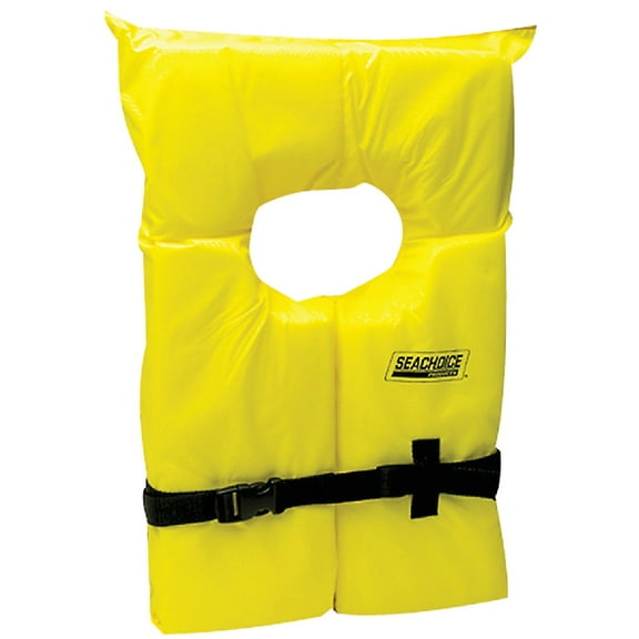 Seachoice 86020 Type II Life Vest - Adult, Yellow