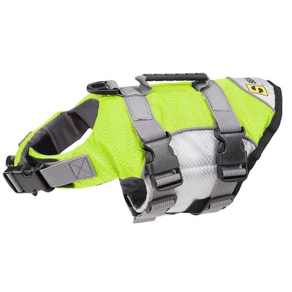 Seachoice 86281 Dog Life Jacket, Color: Green, Size: XS