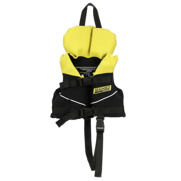 Seachoice 86570 Neoprene Multi-Sport Vest – Yellow/Black – Coast Guard Type II