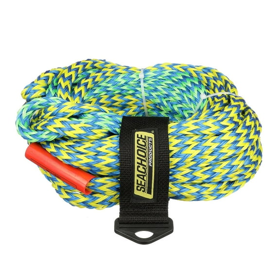 Seachoice 86767 2-Section 4-Rider 60' Tube Tow Rope with 680 lb. Max Load