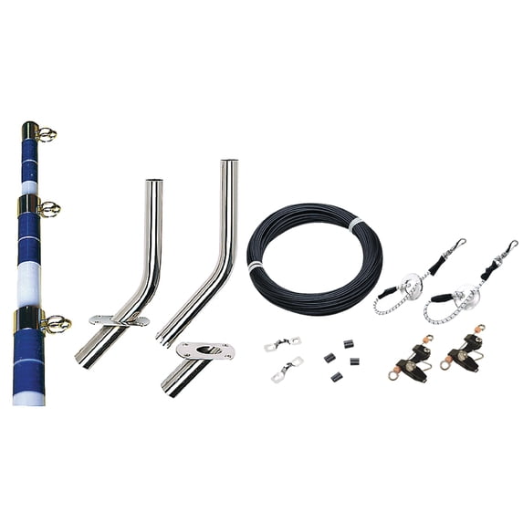 Seachoice 88251 Outrigger Kit-15' White/Blue-Complete