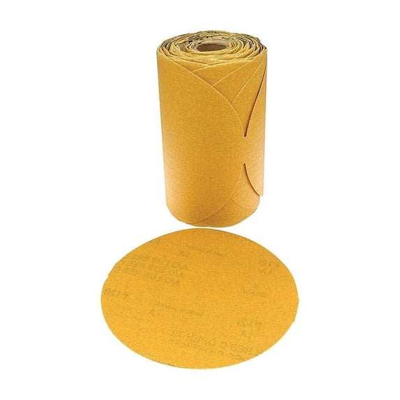 Seachoice 91965 Gold Aluminum Oxide Hook & Loop Disc, Grade: P120B