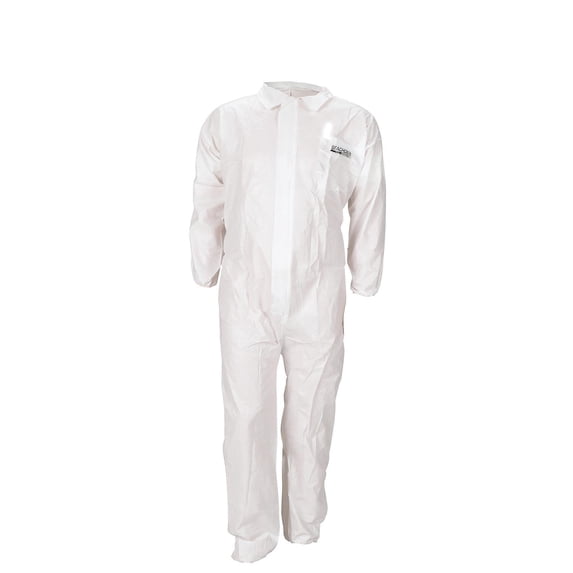 Seachoice 93231 Microporous Coveralls – White – Disposable – Size Large – With Hood
