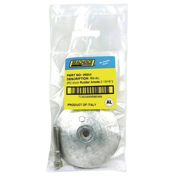 Seachoice 95611 Rudder & Trim Tab Anode with Allen Screw, Magnesium, R4MG, Size 5" dia. x 5/8"