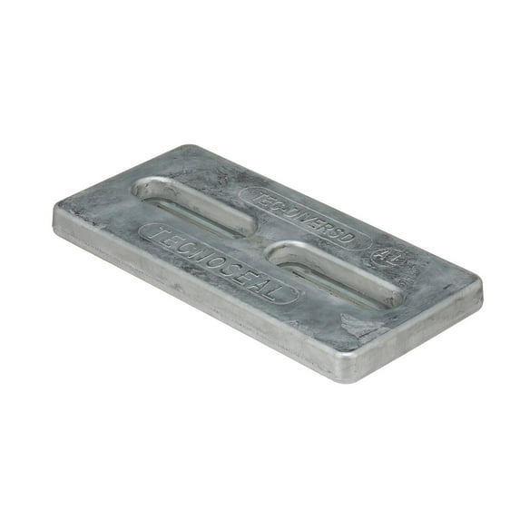 Seachoice 95617 Hull Plate Anode, Aluminum, 12 In. X 5 In. X 1 In.