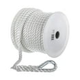 thumbnail image 1 of Seachoice Anchor Line Rope, 3-Strand Twisted, White, Nylon, 1/2 In. X 100 Ft., 1 of 4