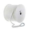 thumbnail image 1 of Seachoice Anchor Line Rope, 3-Strand Twisted, White, Nylon, 1/2 In. X 200 In., 1 of 4