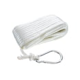 thumbnail image 1 of Seachoice Anchor Line Rope, Braided Nylon, White, Spring Hook, 3/16 In. X 100 Ft., 1 of 5
