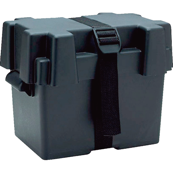 Seachoice Battery Box - Single Pack Home & Garage Storage, Stackable Design