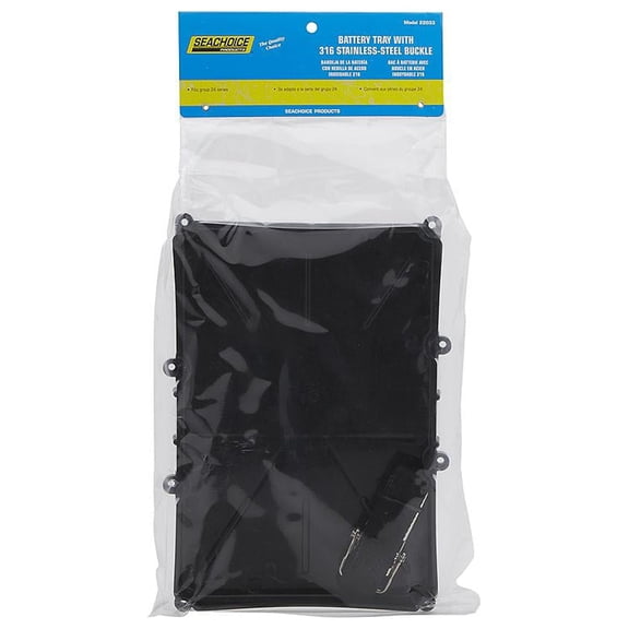 Seachoice Battery Tray with Strap & Stainless-Steel Buckle