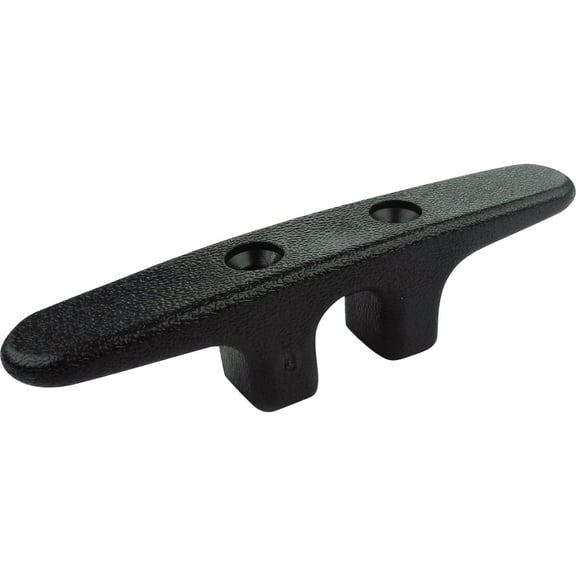 Seachoice Black Plastic Cleat, 4-1/2 in. Long, 5/16 in. Max Rope Size