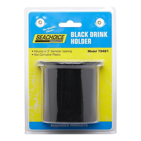 Seachoice Black Plastic Drink Holder 79481