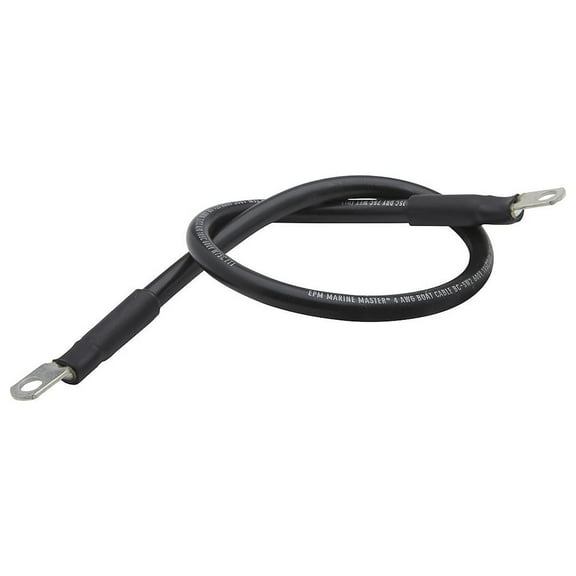 Seachoice, Boat Accessories, Tinned Copper Battery Assembly, 4 AWG, Black