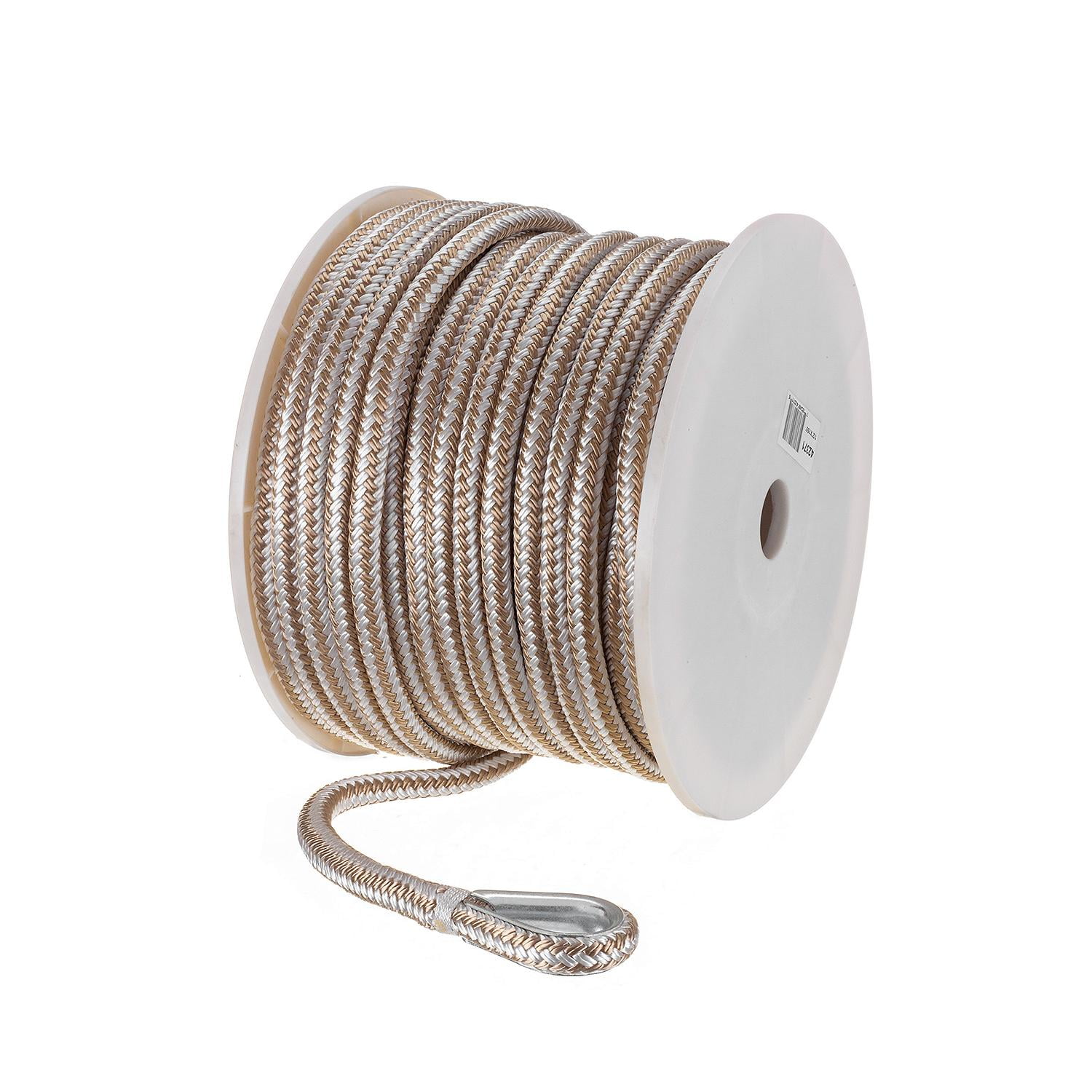 Seachoice Boat Anchor Rope, Double-Braid, Nylon, Achor Line, 1/2 In. X ...