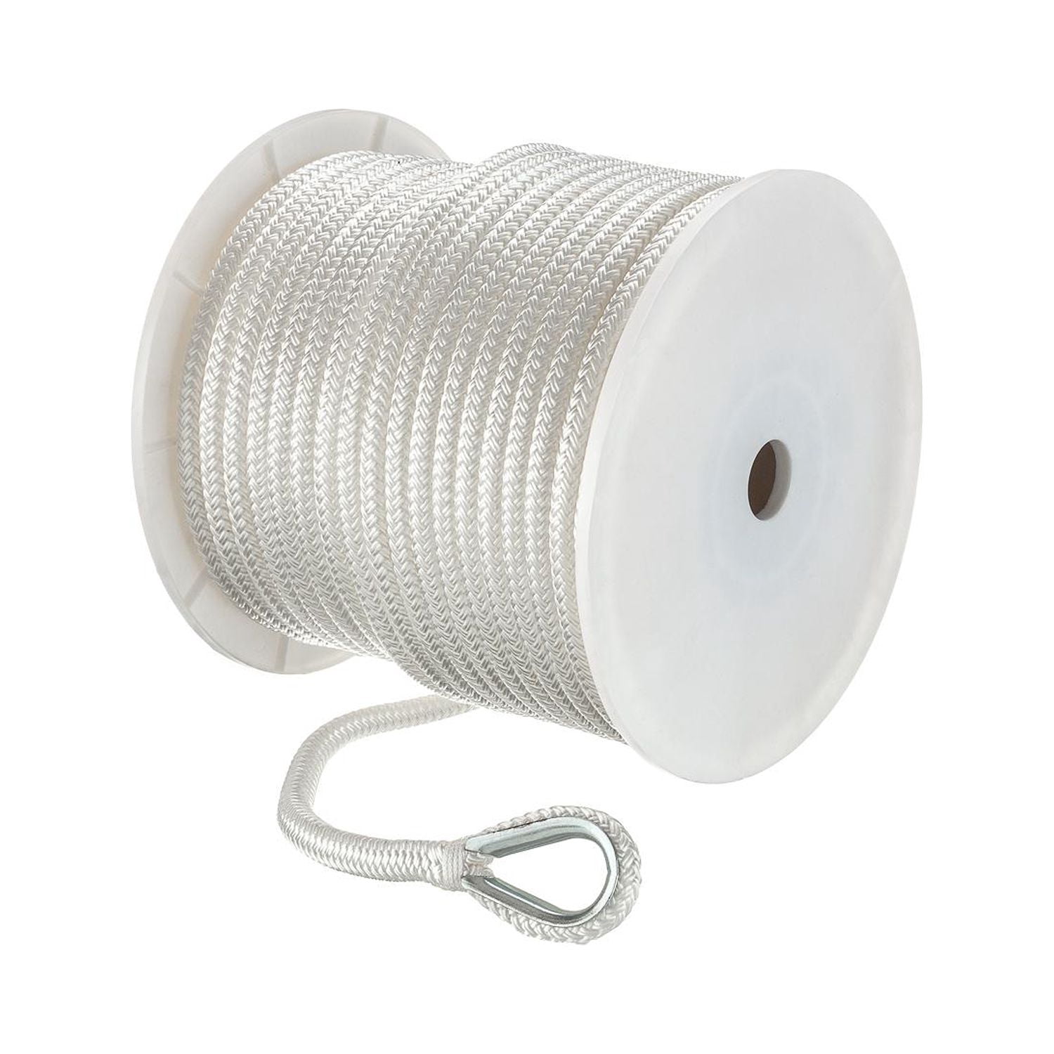 Seachoice Boat Anchor Rope, Double-Braid, Nylon, Achor Line, 1/2 In. X ...
