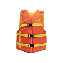 Seachoice Boat Life Jacket, Orange/Yellow, Adult Size, 40-60 In.