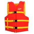 thumbnail image 1 of Seachoice Boat Life Jacket, Orange/Yellow, Adult Size, 40-60 In., 1 of 1