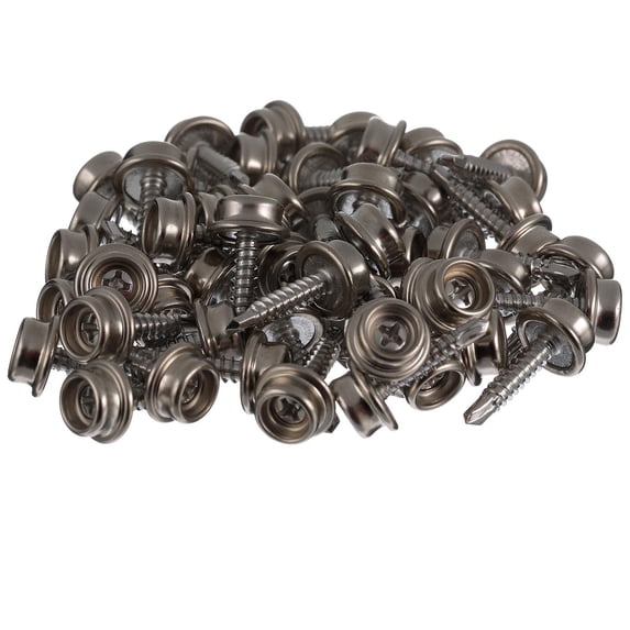 Seachoice Button Stud Self-Drilling Screw - 50 Pack
