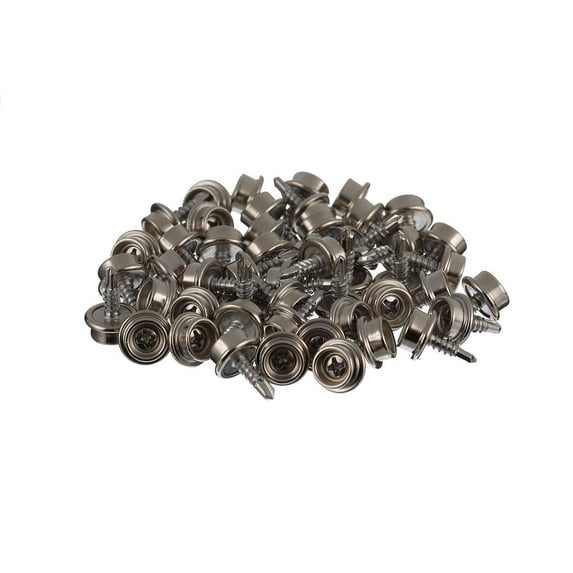 Seachoice Button Stud Self-Drilling Screw - 50 Pack