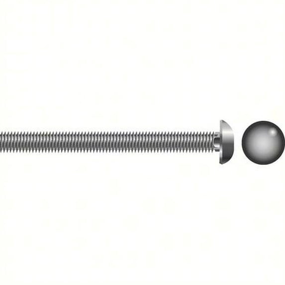 SeaChoice 00114; 1/4-20 X 1-1/2 Carriage Bolt Stainless Steel 25/ Bag