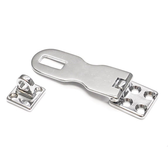 Seachoice Chrome Plated Brass Swivel Eye Hasp, 3"