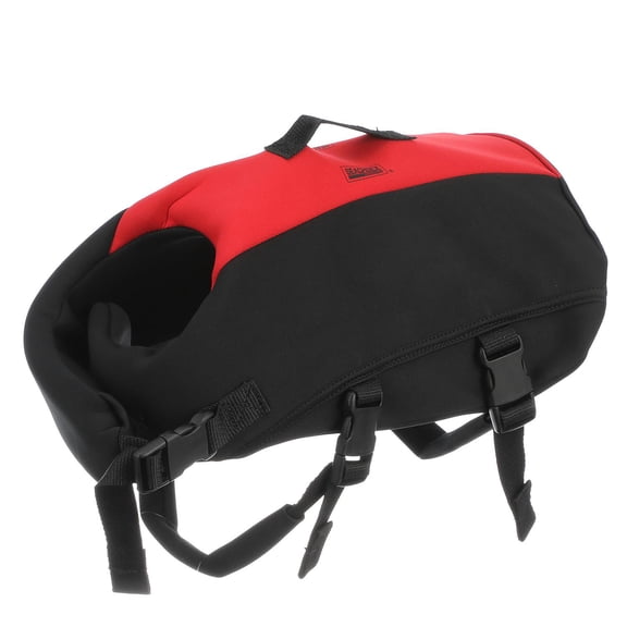 Seachoice Dog Life Vest, Adjustable Life Jacket For Dogs, w/ Grab Handle, Red and Black, Size Medium, 20-50 Lbs.