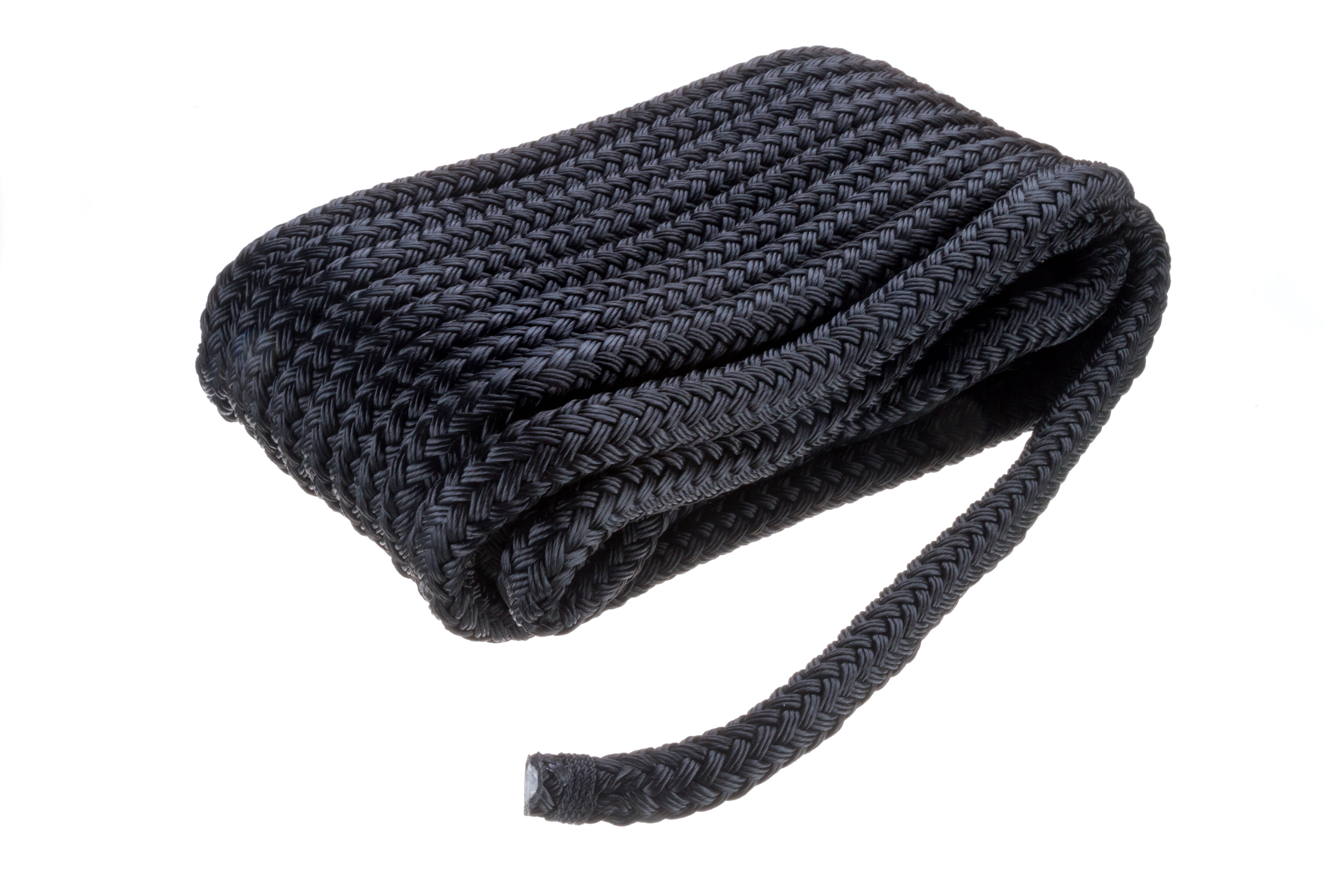 Mad Dog 1/2" X 10' Solid Braid Nylon Dock Line (Navy Blue) - Made In USA, 1-Year Warranty 14 thumbnail image