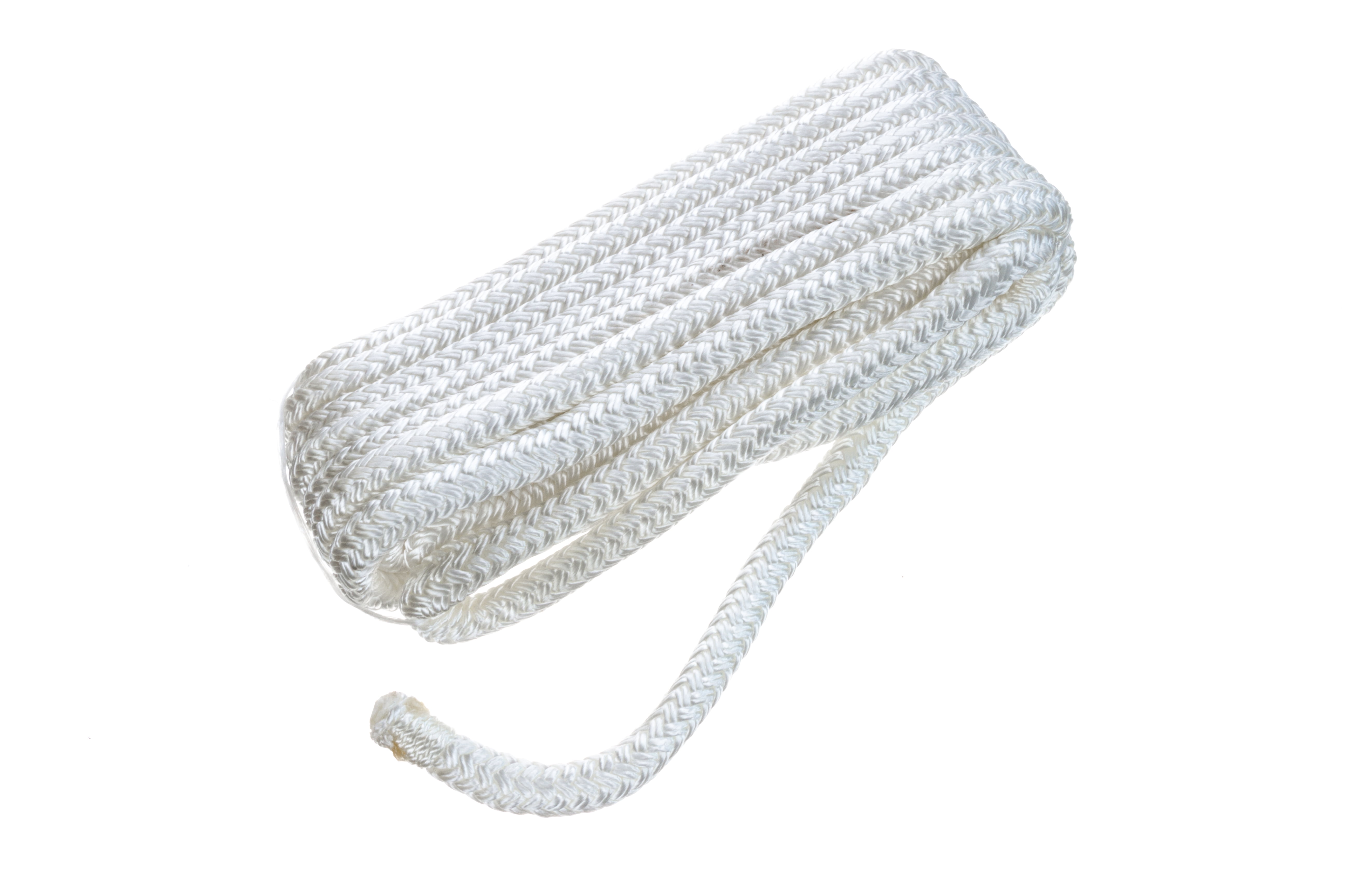 5/8" X 10' Yellow Nylon Solid Braid Dock Lines - Made In USA - Foto 5