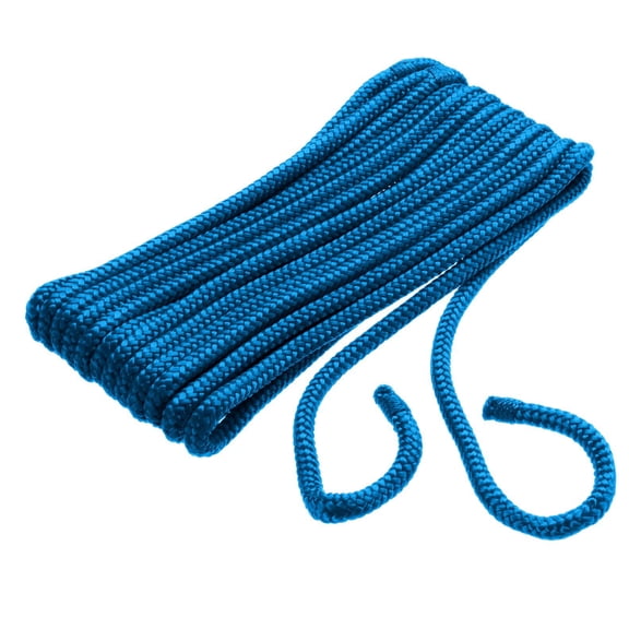 Seachoice Double-Braid Nylon Fender Line, 1/4 In. X 6 Ft., Blue