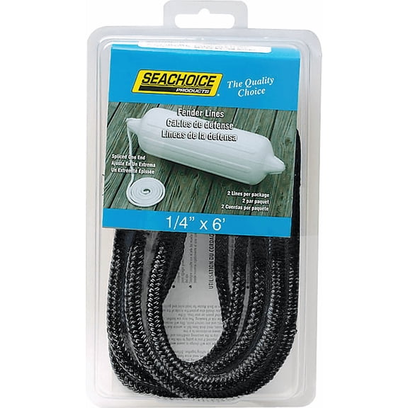 Seachoice Double Braided Fender Line - Single Pack